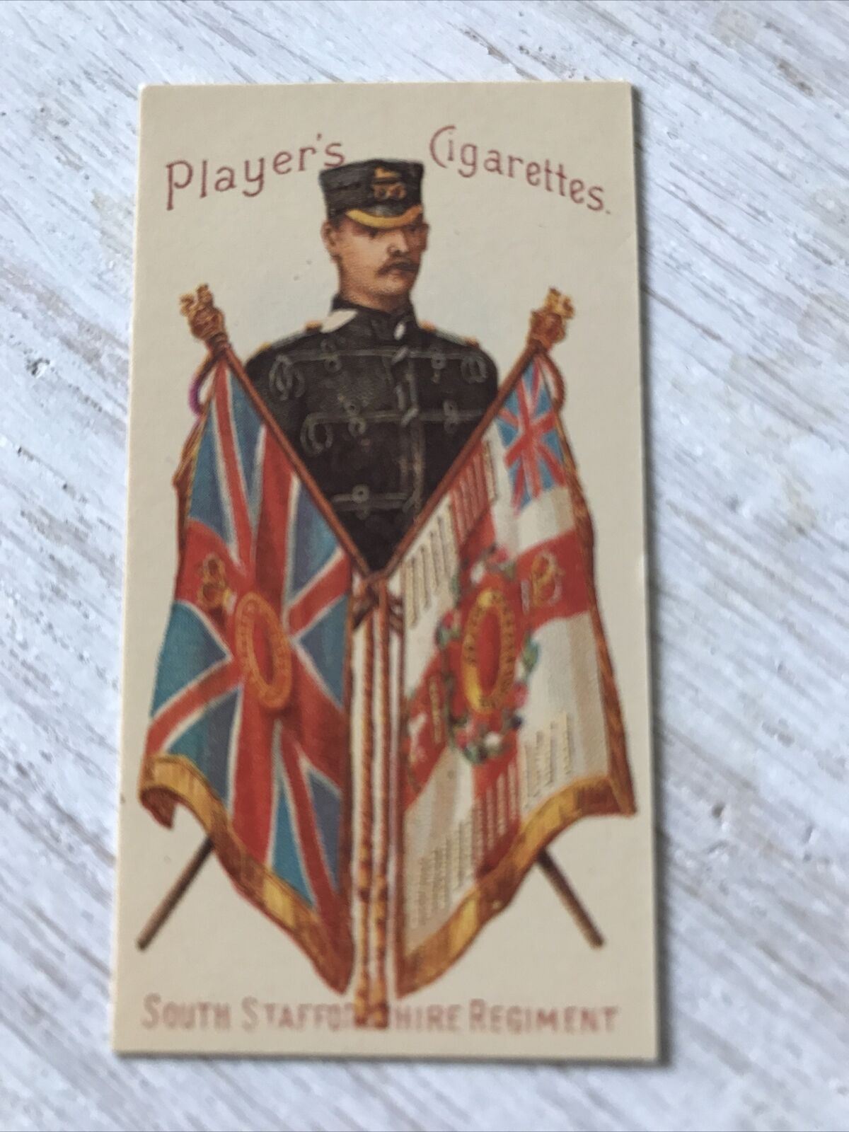 Players Cigarettes Card Nostalgia Reprint. Military South Staffordshire Regiment