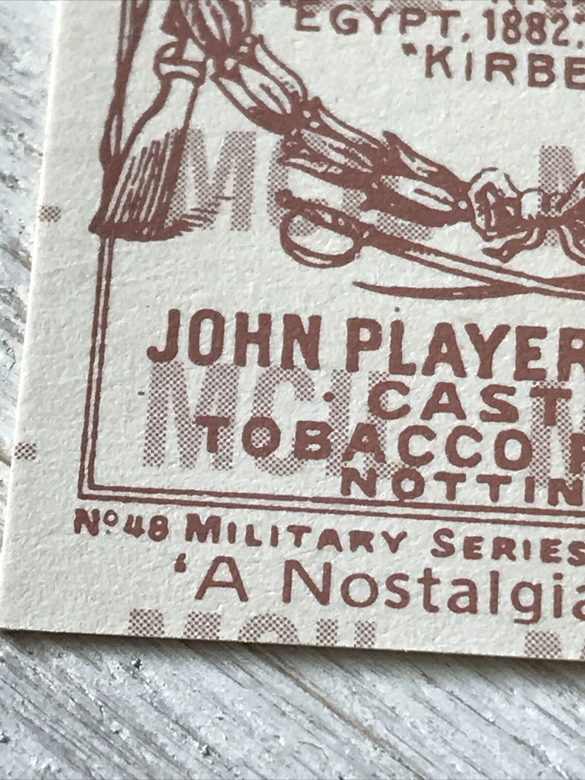 Players Cigarettes Card Nostalgia Reprint. Military South Staffordshire Regiment