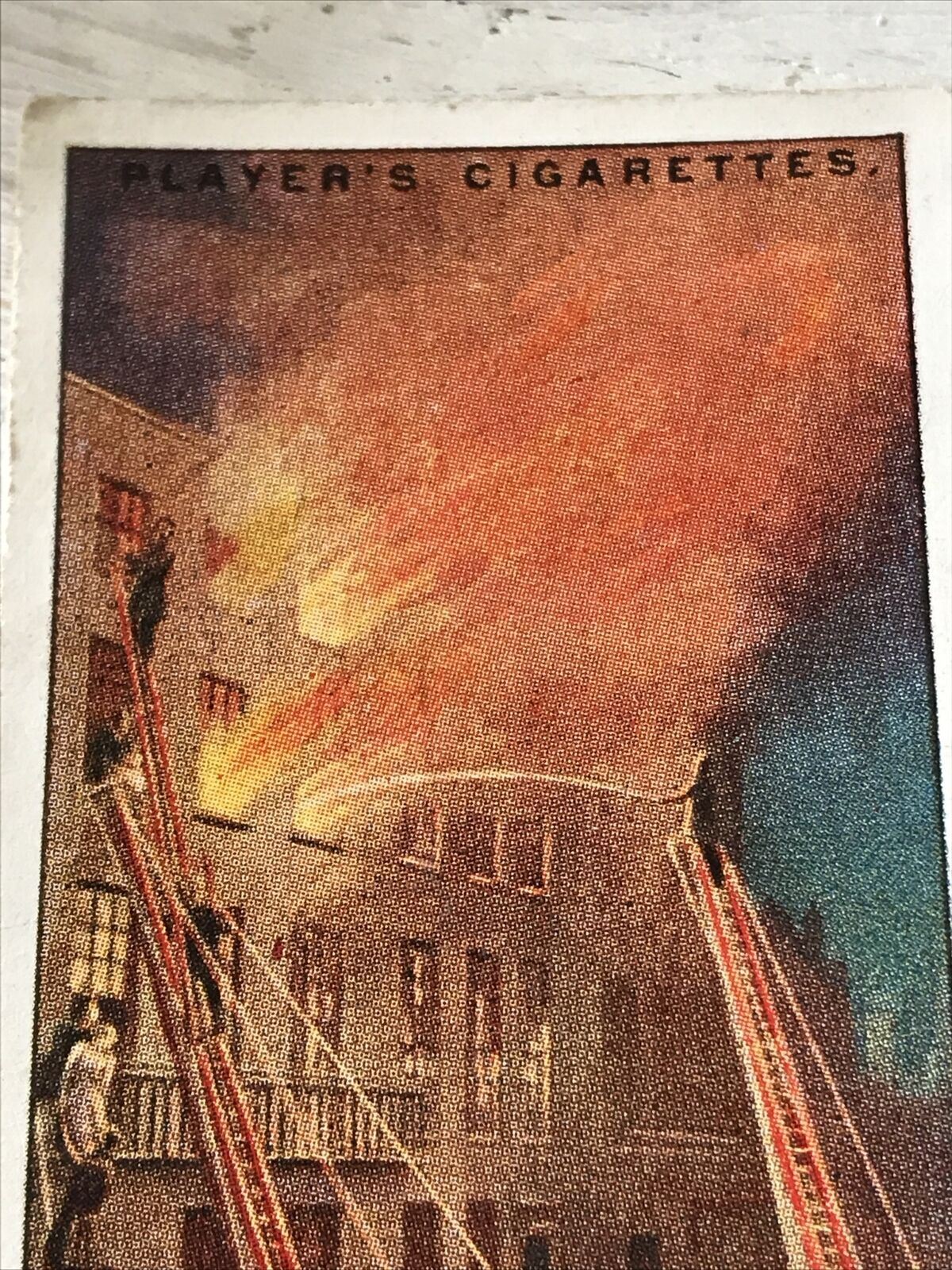 Players Cigarette Card Fire Fighting Appliances No9 National Fire Escape In Use