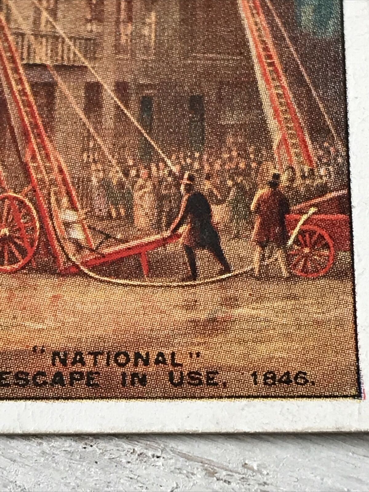 Players Cigarette Card Fire Fighting Appliances No9 National Fire Escape In Use