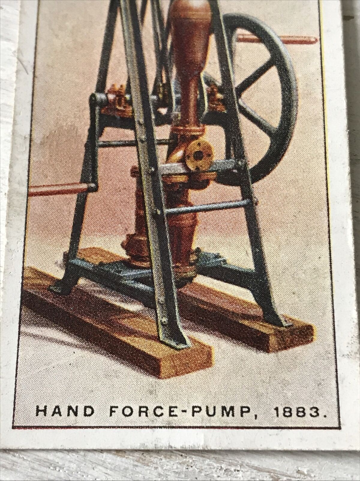 Players Cigarette Card Fire Fighting Appliances No 24 Hand Force Pump 1883.