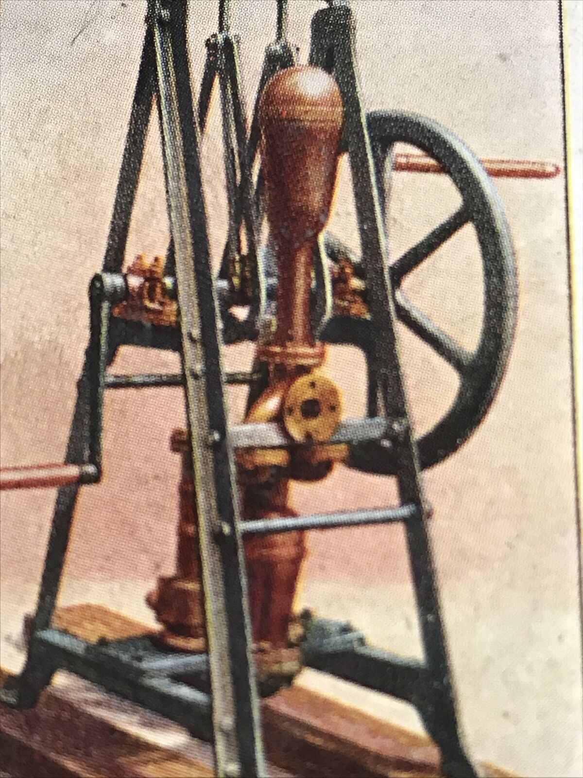 Players Cigarette Card Fire Fighting Appliances No 24 Hand Force Pump 1883.