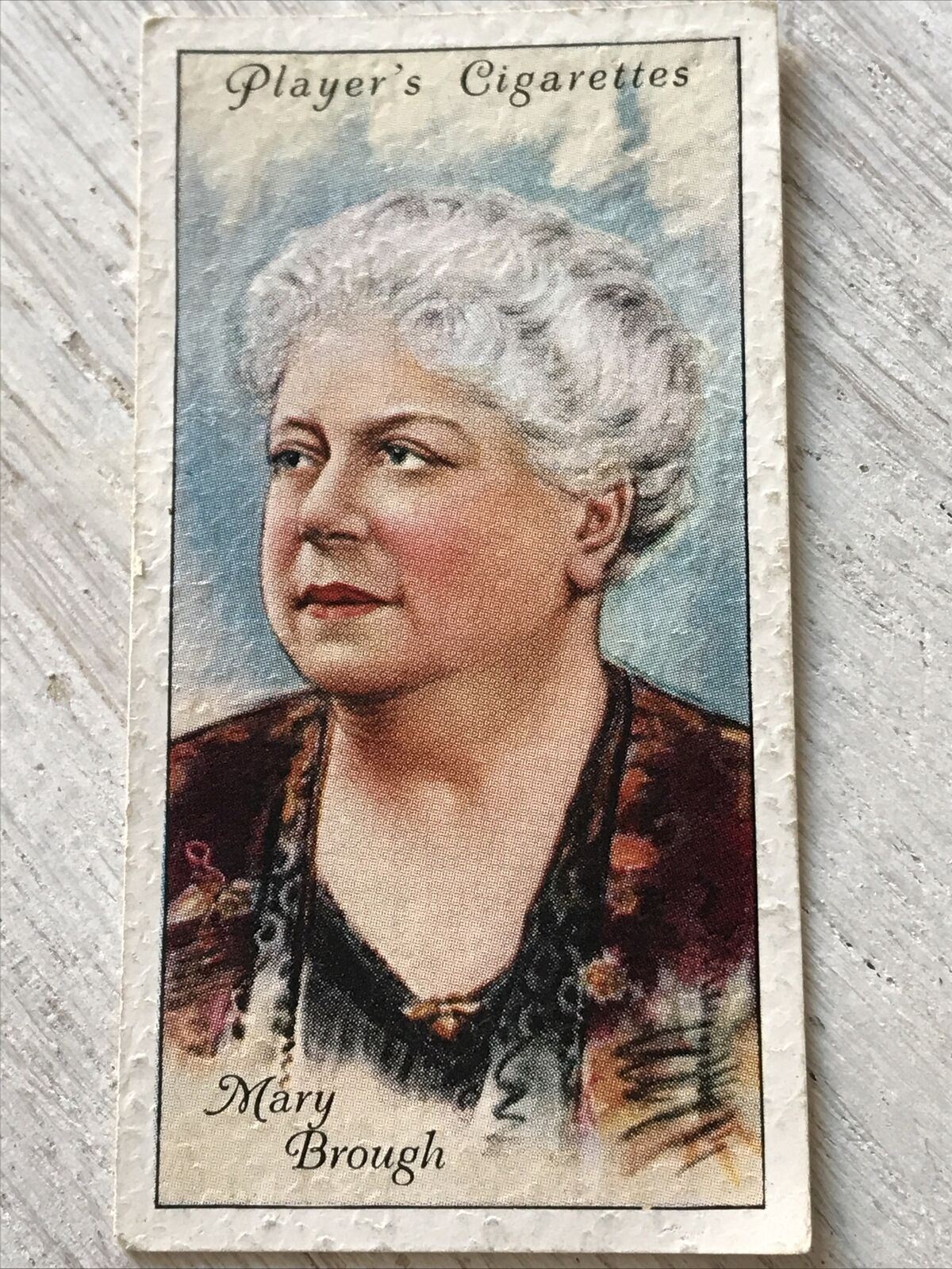 Players Cigarette Card Film Stars 2nd Series No. 8 Mary Brough Beauty & the Barg