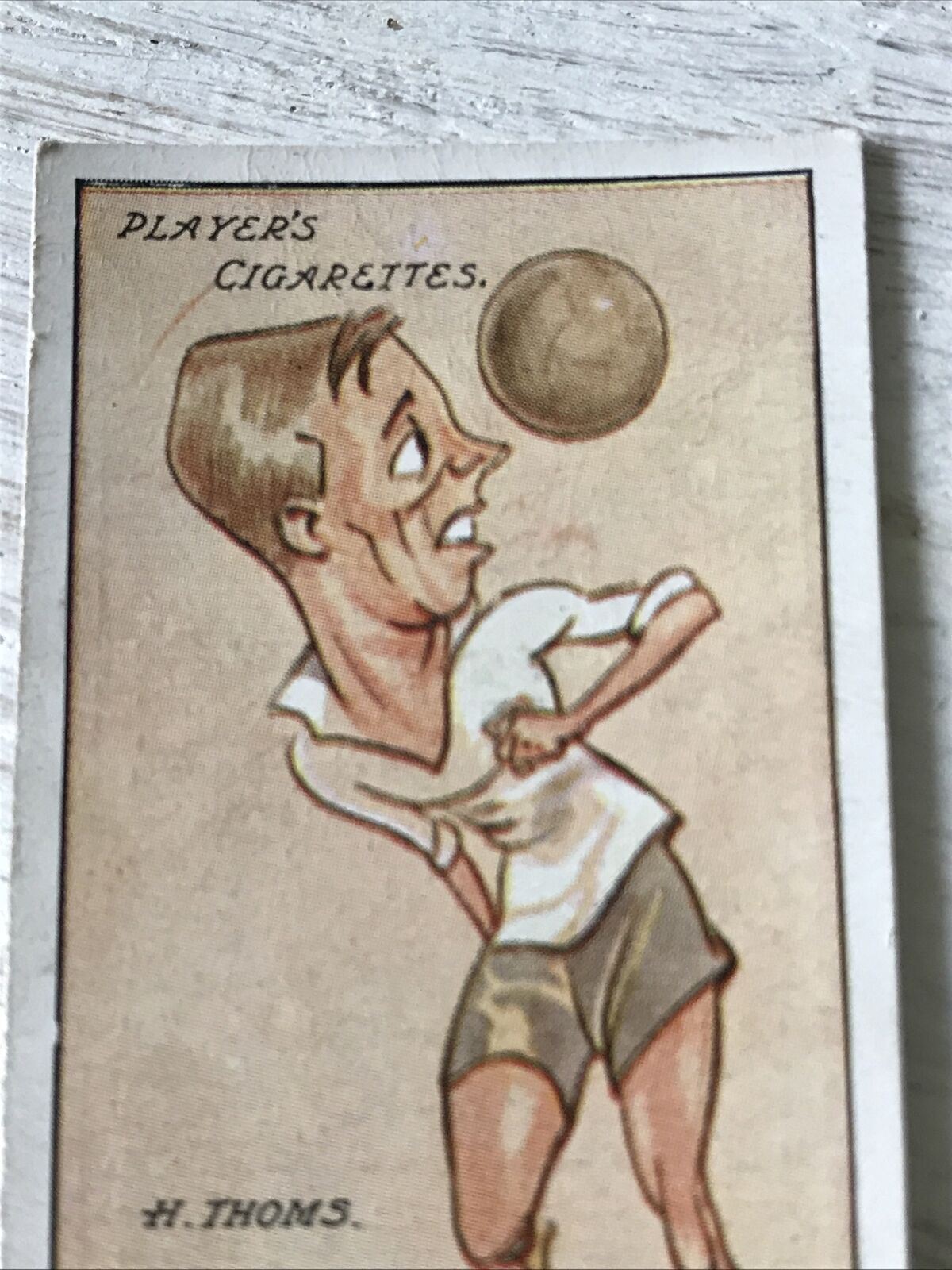 Players Cigarette Card Football Caricatures By Mac 32 H Thoms Derby County Harry