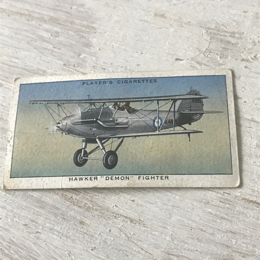 Players Cigarette Card Aircraft Of The Royal Airforce 24 Hawker Demon Fighter