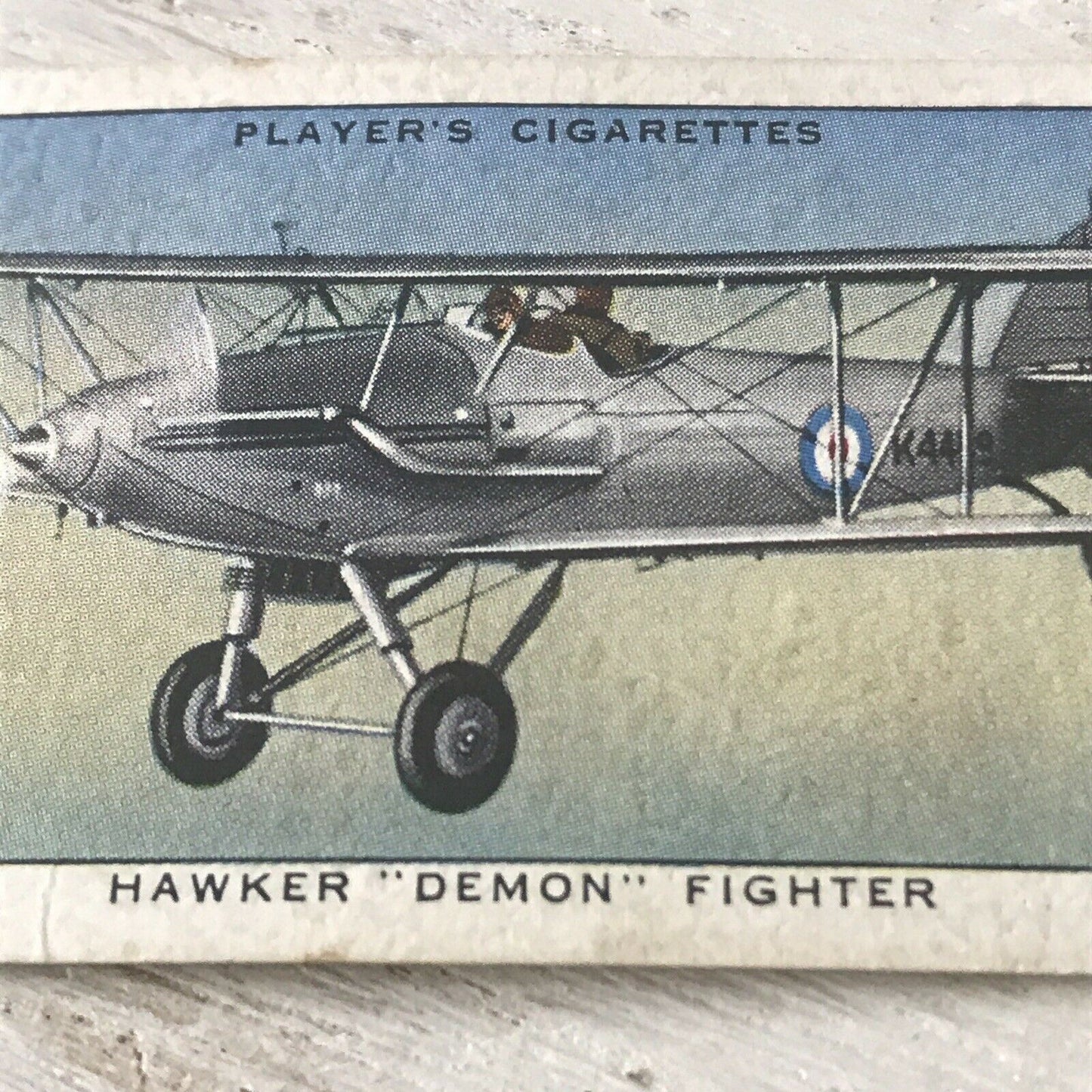 Players Cigarette Card Aircraft Of The Royal Airforce 24 Hawker Demon Fighter