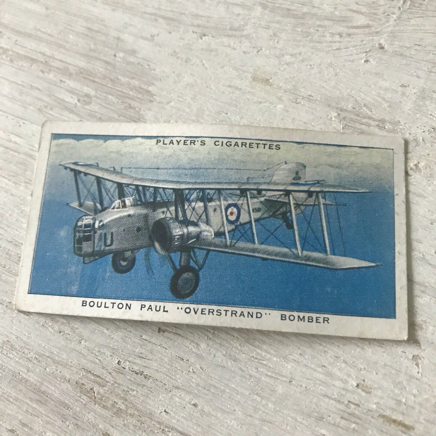 Players Cigarette Card Aircraft Of The Royal Airforce 8 Boulton Paul Overstrand