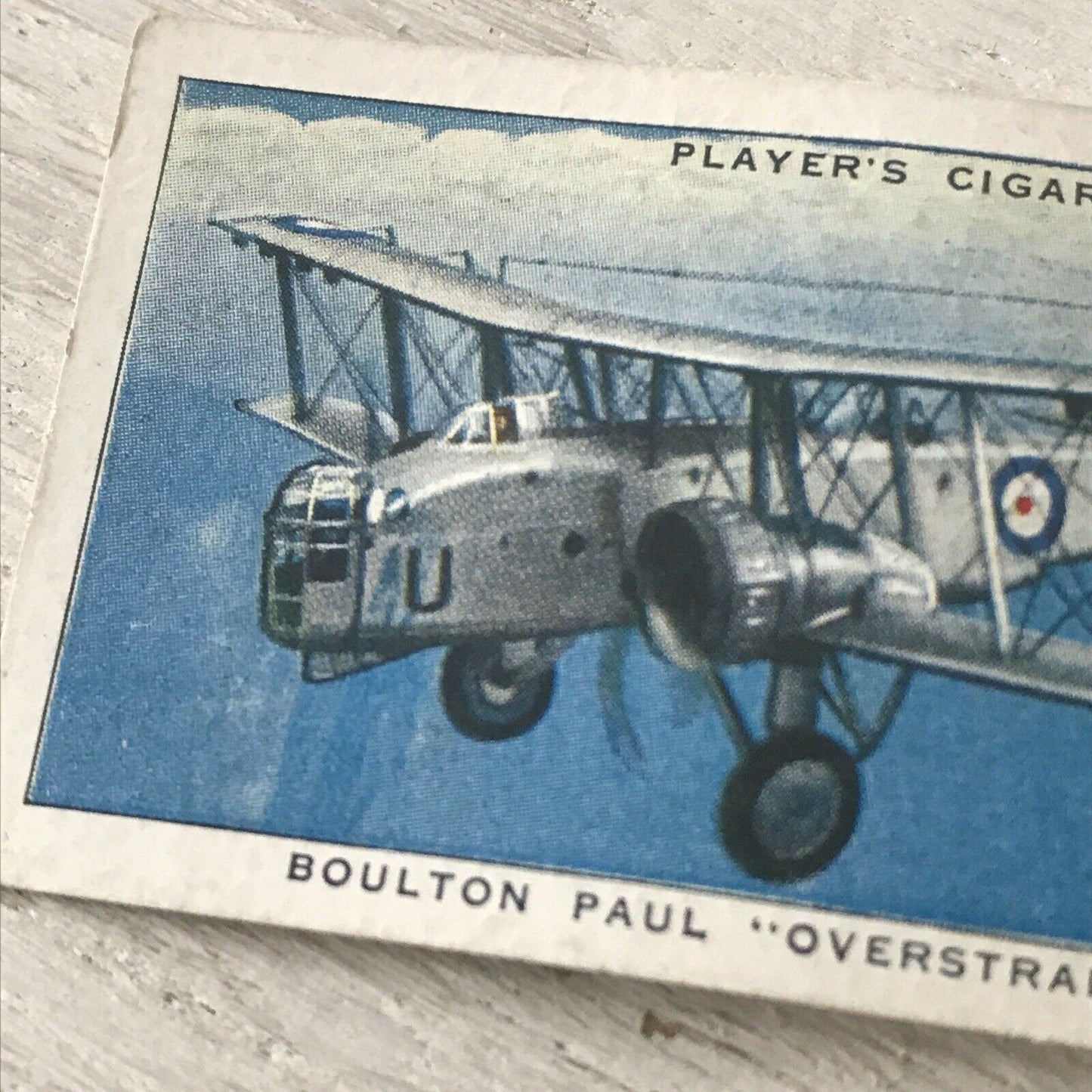 Players Cigarette Card Aircraft Of The Royal Airforce 8 Boulton Paul Overstrand