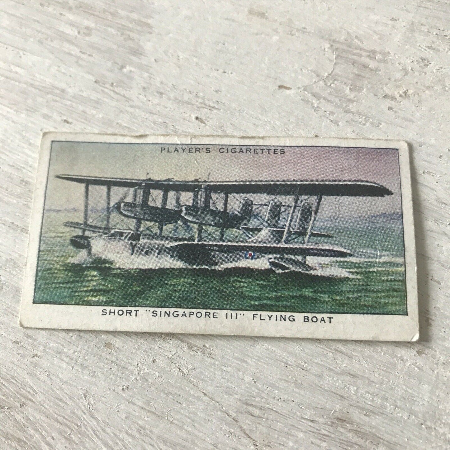 Players Cigarette Card Aircraft Of The Royal Airforce 30 Short Singapore III Fly