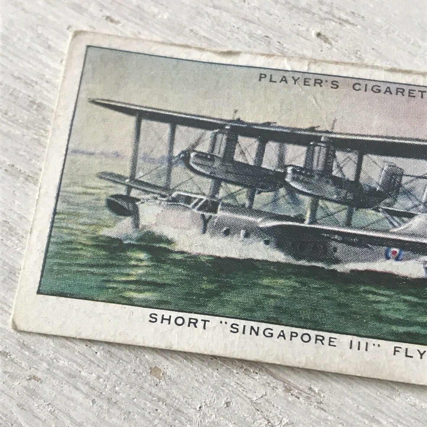 Players Cigarette Card Aircraft Of The Royal Airforce 30 Short Singapore III Fly