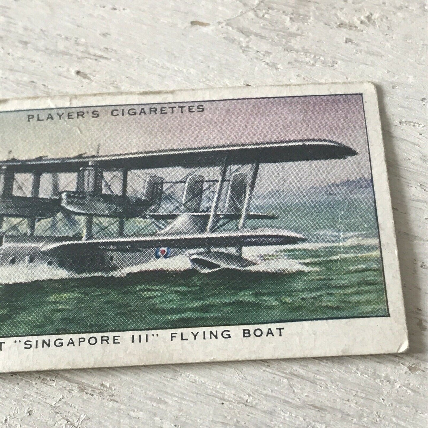 Players Cigarette Card Aircraft Of The Royal Airforce 30 Short Singapore III Fly