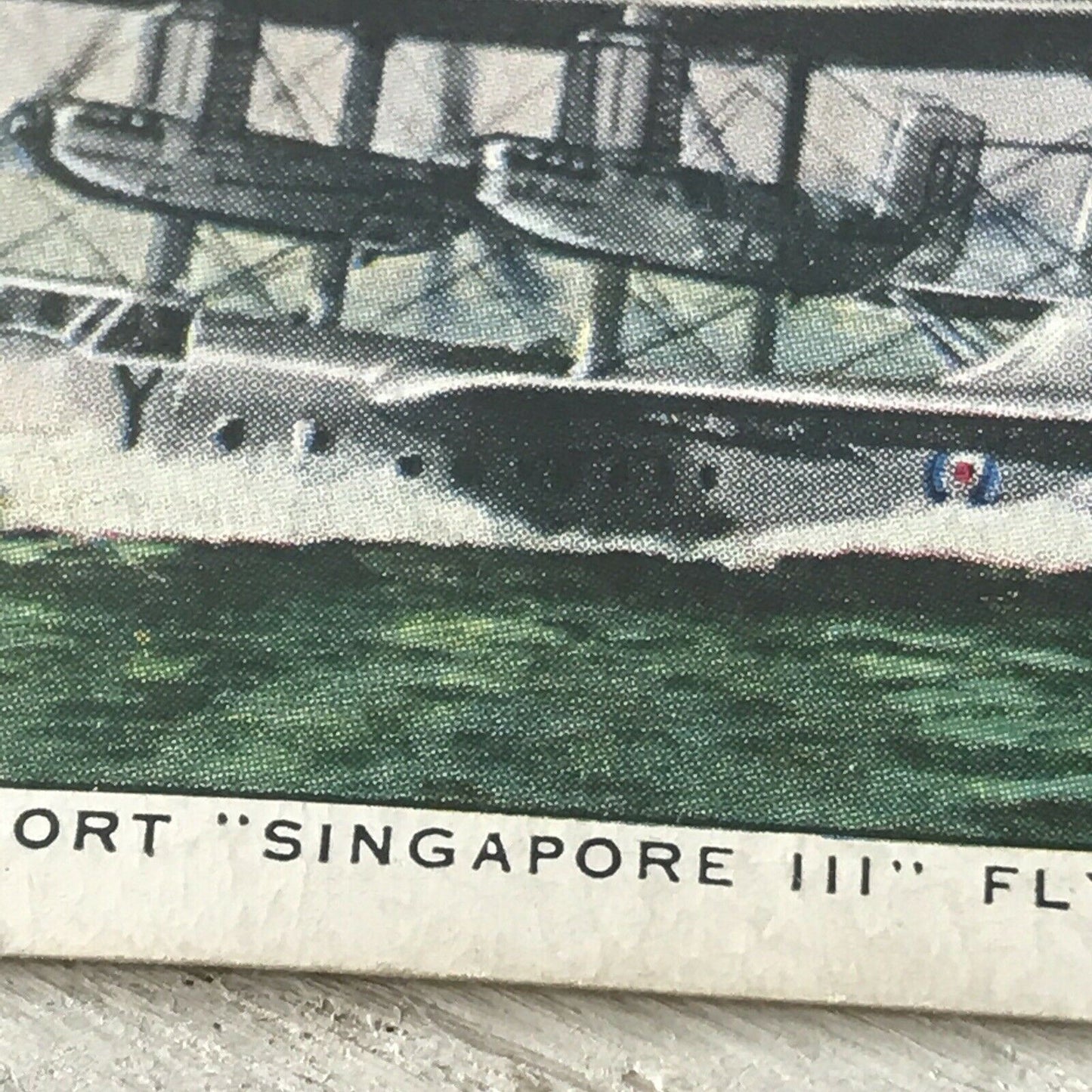 Players Cigarette Card Aircraft Of The Royal Airforce 30 Short Singapore III Fly