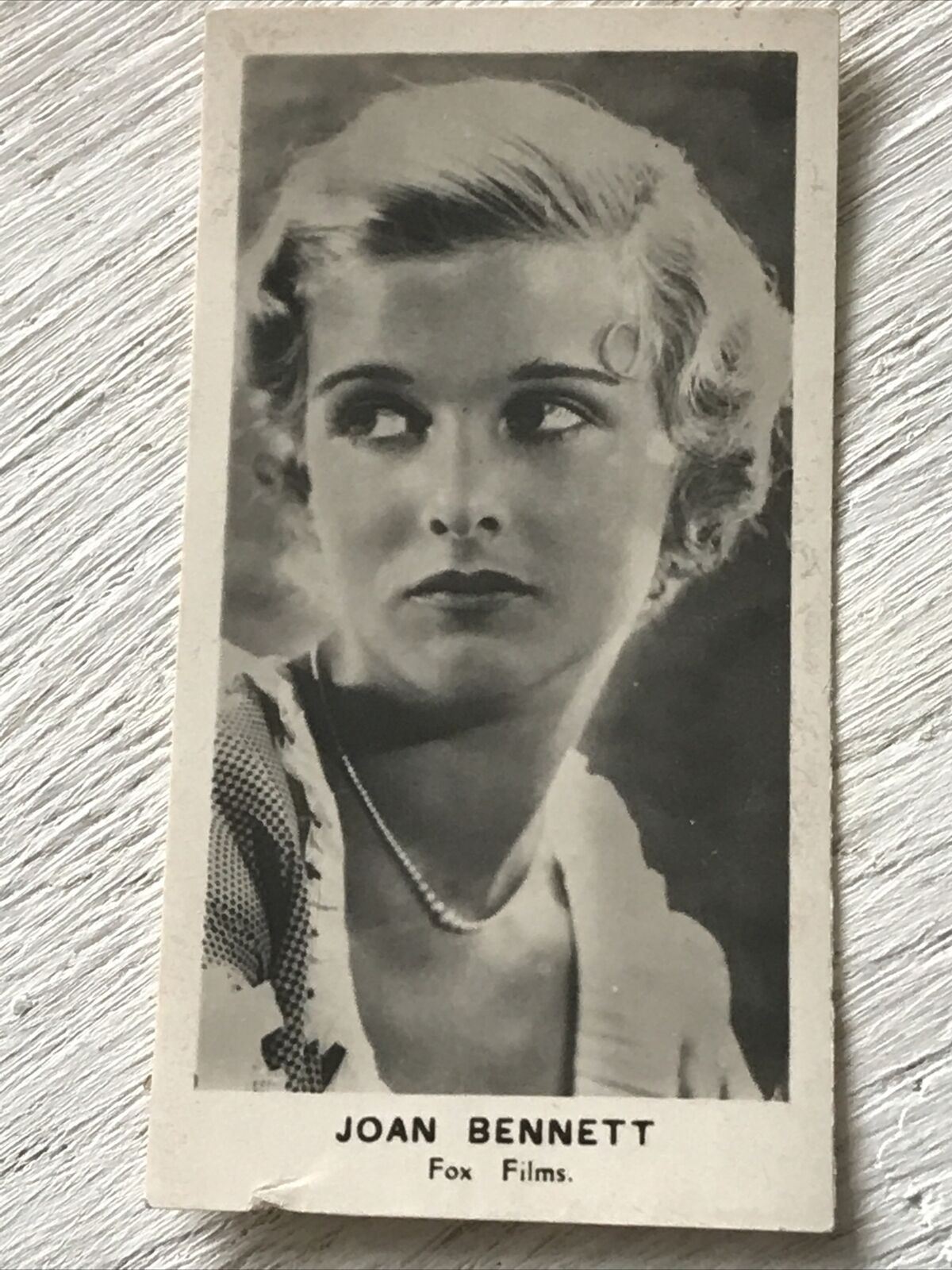 Chairman Juniors Cigarette Card Film Stars 24 Joan Bennett Photo Little Women