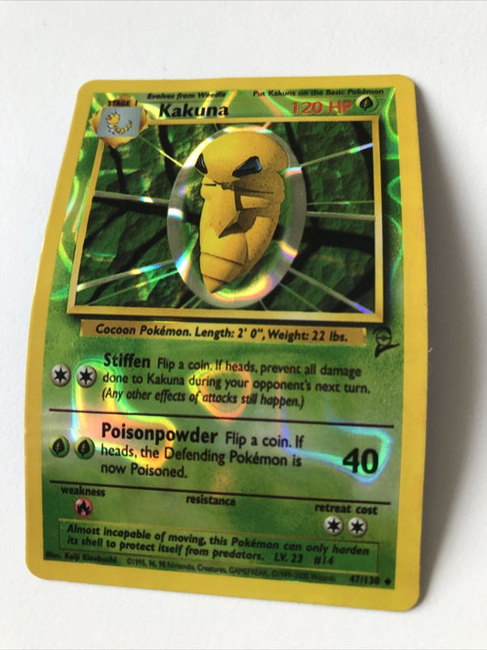 Vintage Pokemon Vending Sticker 1999-2000 Holo Kakuna 47/130 Not Genuine????????