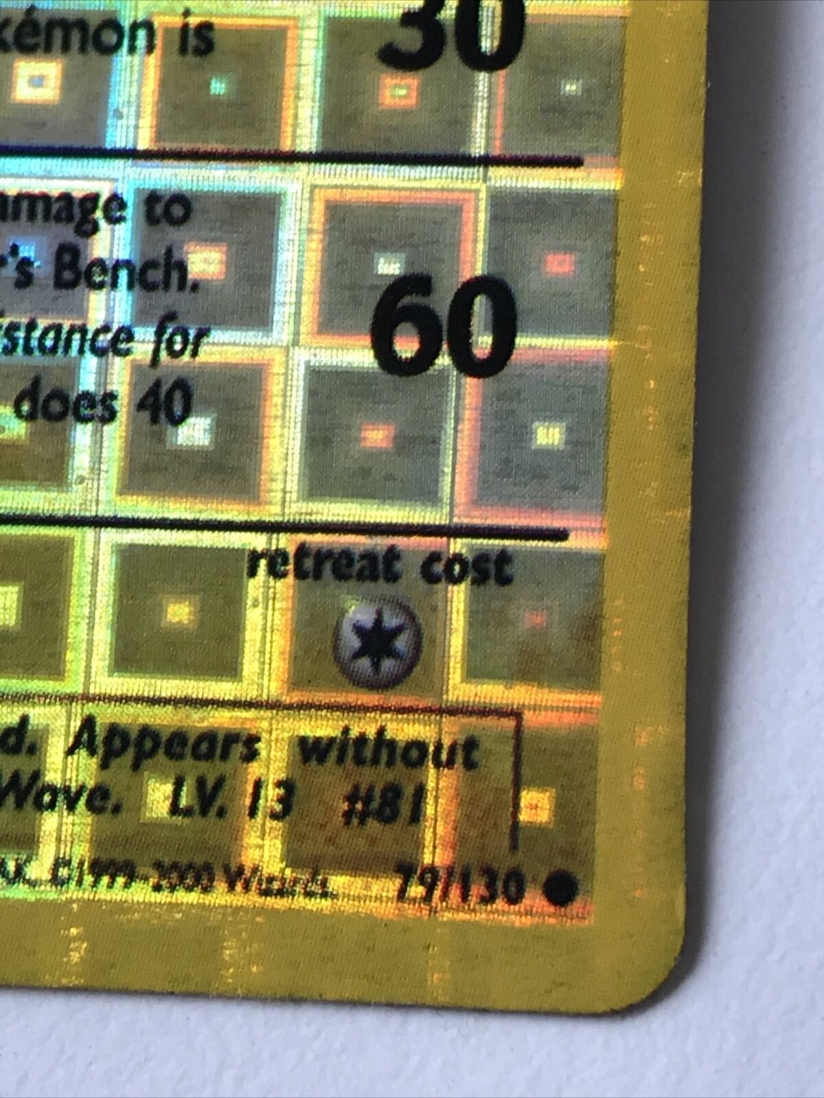 Vintage Pokemon Vending Sticker 1999-2000 Holo Magnemite 79/130 Not Genuine?????