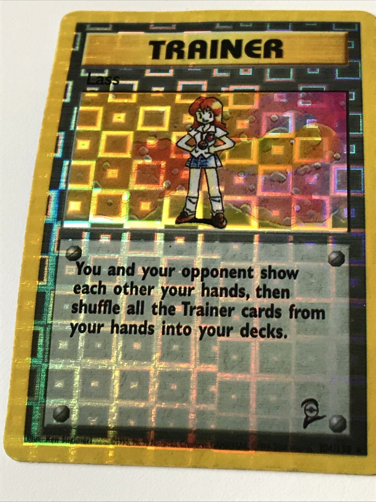 Vintage Pokemon Vending Sticker 1999-2000 Holo 104/130 Trainer Lass Genuine?????