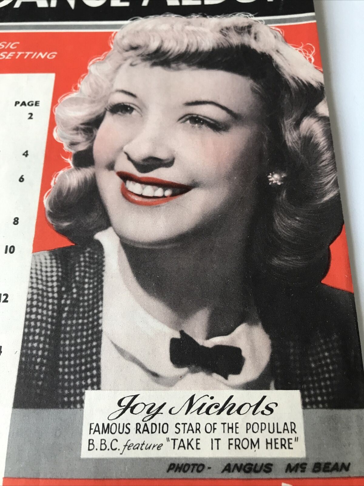 Vintage Sheet Music Feldmans 57th Song & Dance Album Joy Nichols Tonic Sol Fa