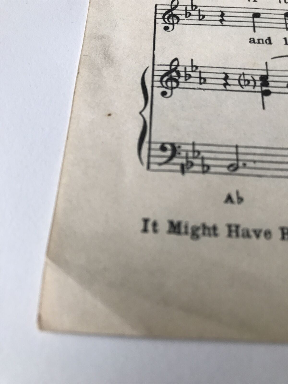 Vintage Sheet Music The Demon Barber ‘It Might Have Been’ Show Memorabilia