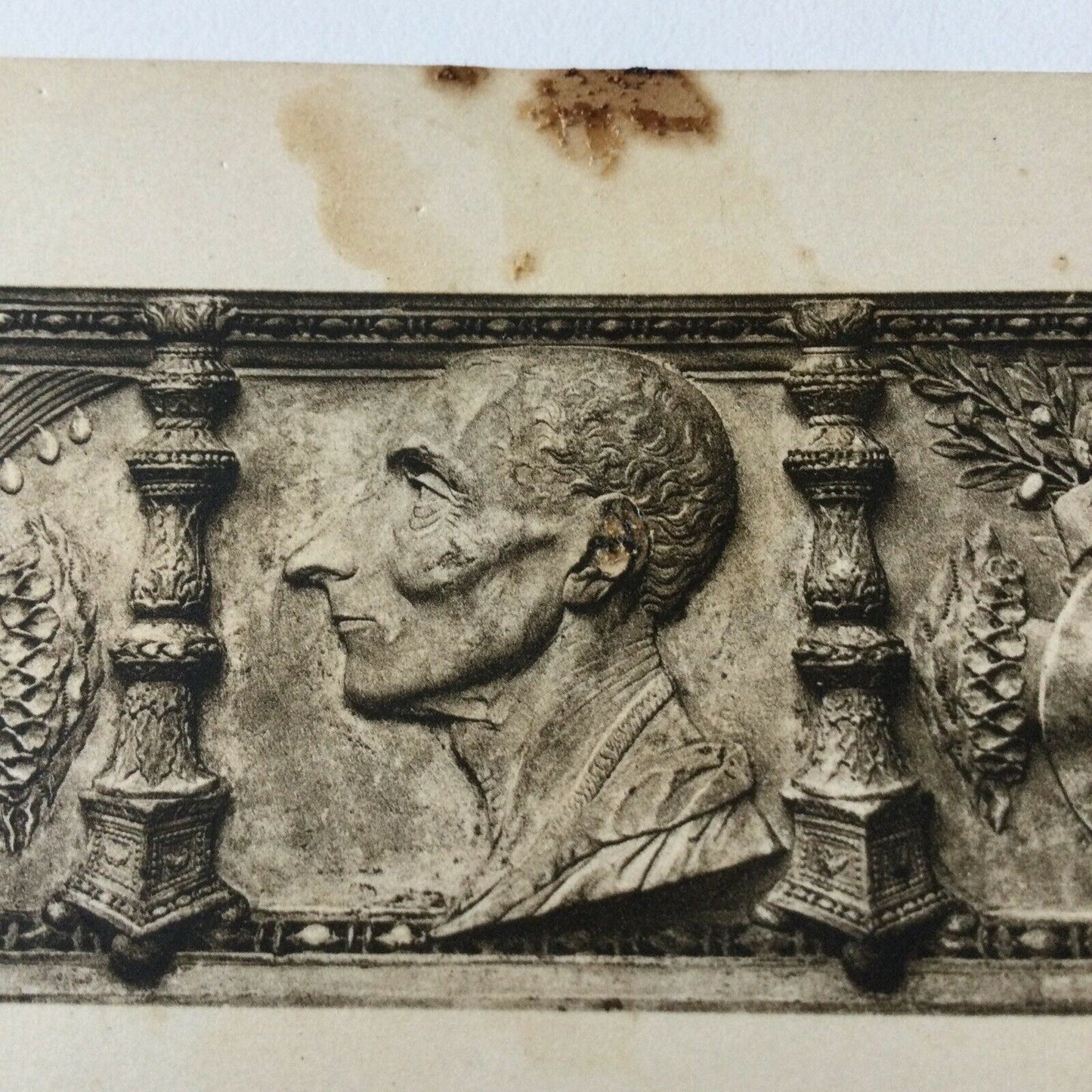 Vintage Postcard Black White V & A Museum Matter Citivale C15th Marble Frieze