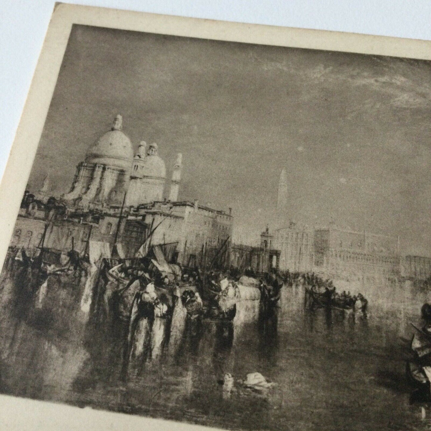 Vintage Postcard Black White V & A Museum Turner Painting Venice c1840 Oil. RA