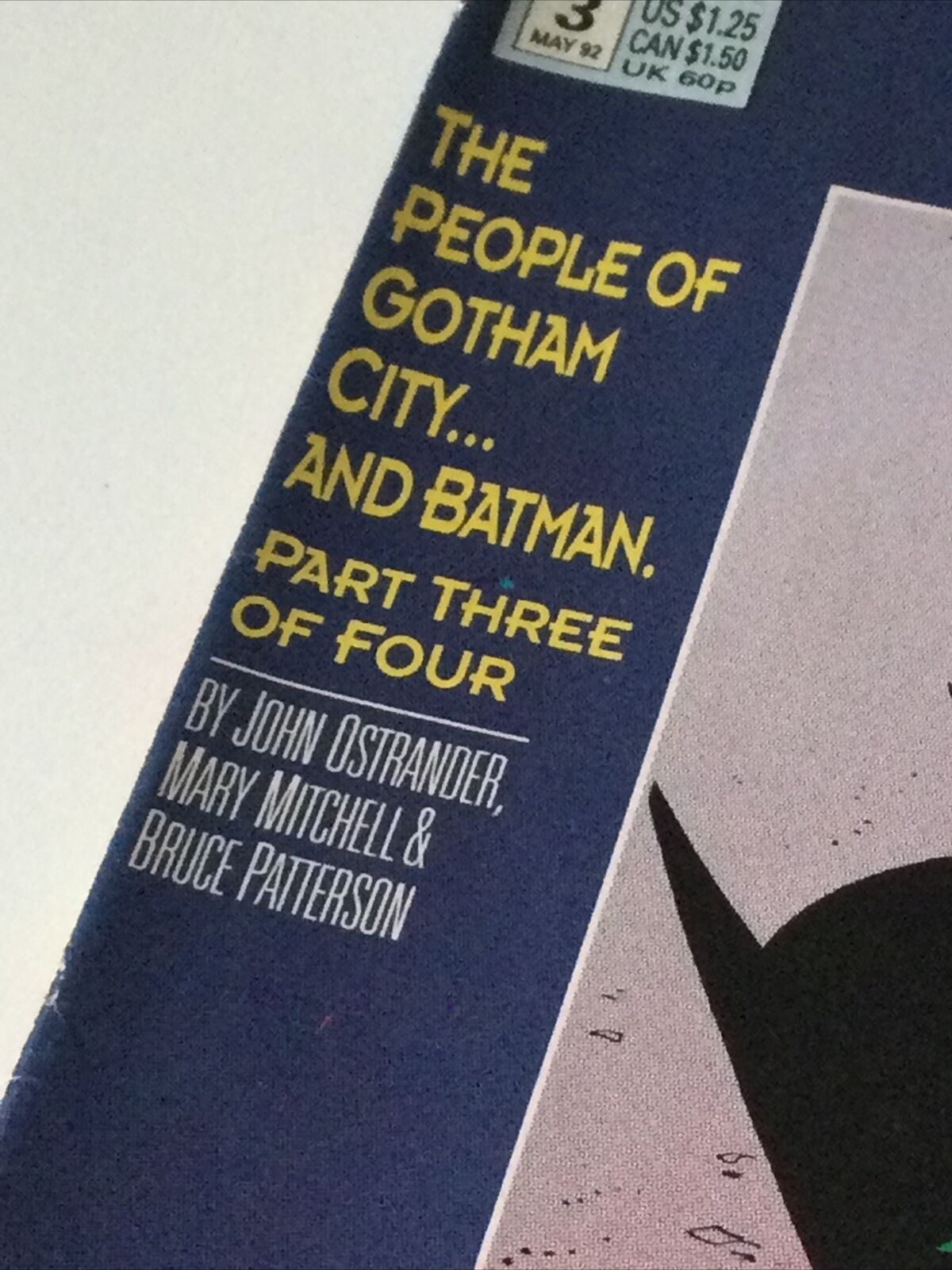 Batman Gotham Nights #3 (of 4) 1992 DC Comics Vintage 90s Comic Ostrander