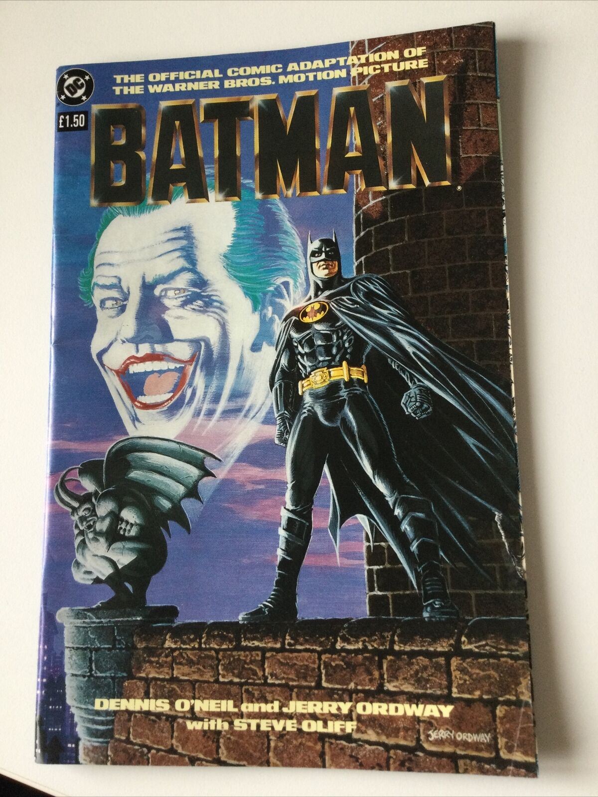 Vintage Batman Official Comic Adaptation Of Warner Bros Film DC 1989 Tim Burton