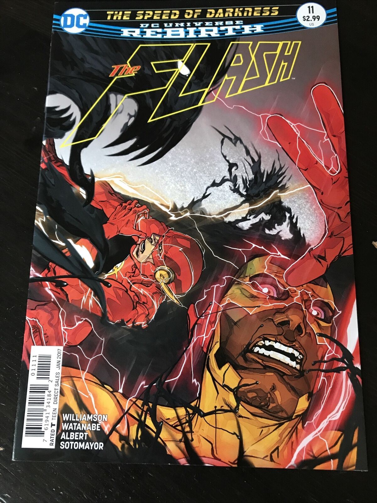 DC Comic The Flash The Speed Of Darkness DC Universe Rebirth #11 Jan 2017 NM