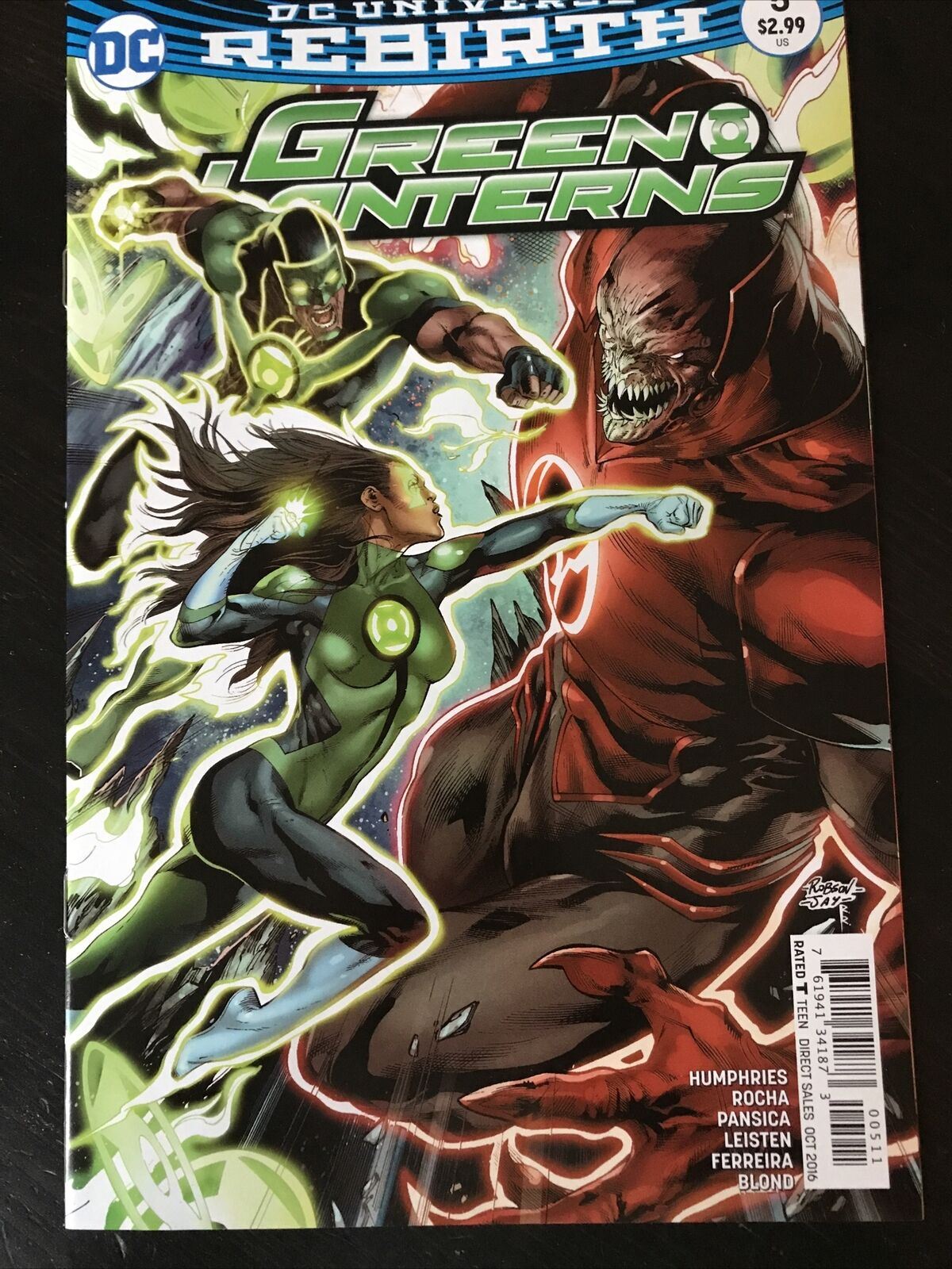 DC Comic DC Universe Rebirth Green Lanterns #5 Oct 2016 Humphries Rocha Pansica