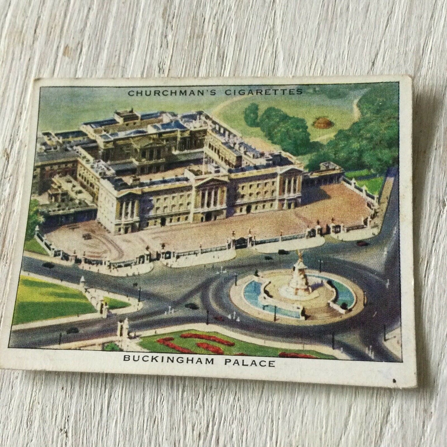 Buckingham Palace Vintage Cigarette Card Churchmans Wings Over The Empire #1