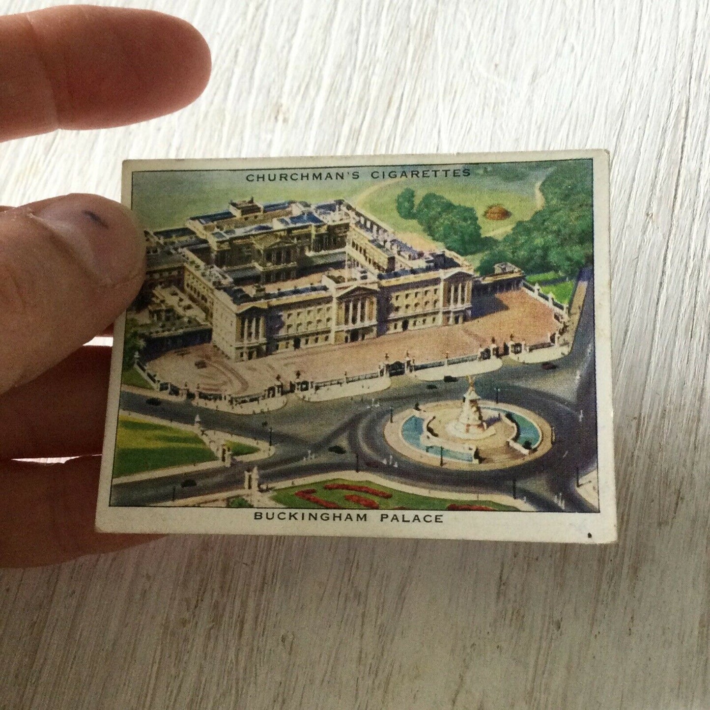 Buckingham Palace Vintage Cigarette Card Churchmans Wings Over The Empire #1