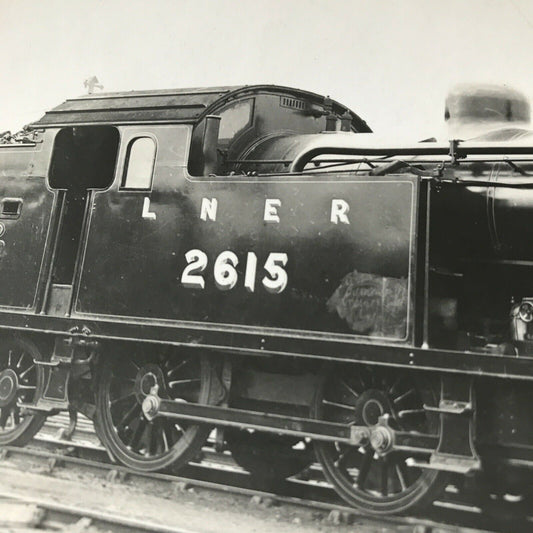 Vintage Railway Postcard Train Black And White LNER 2615 RP F Moore