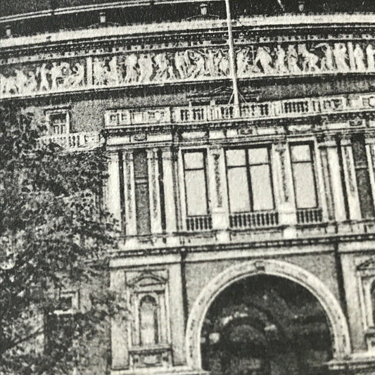 Vintage Antique Postcard Black And White 1904 Albert Hall London Posted