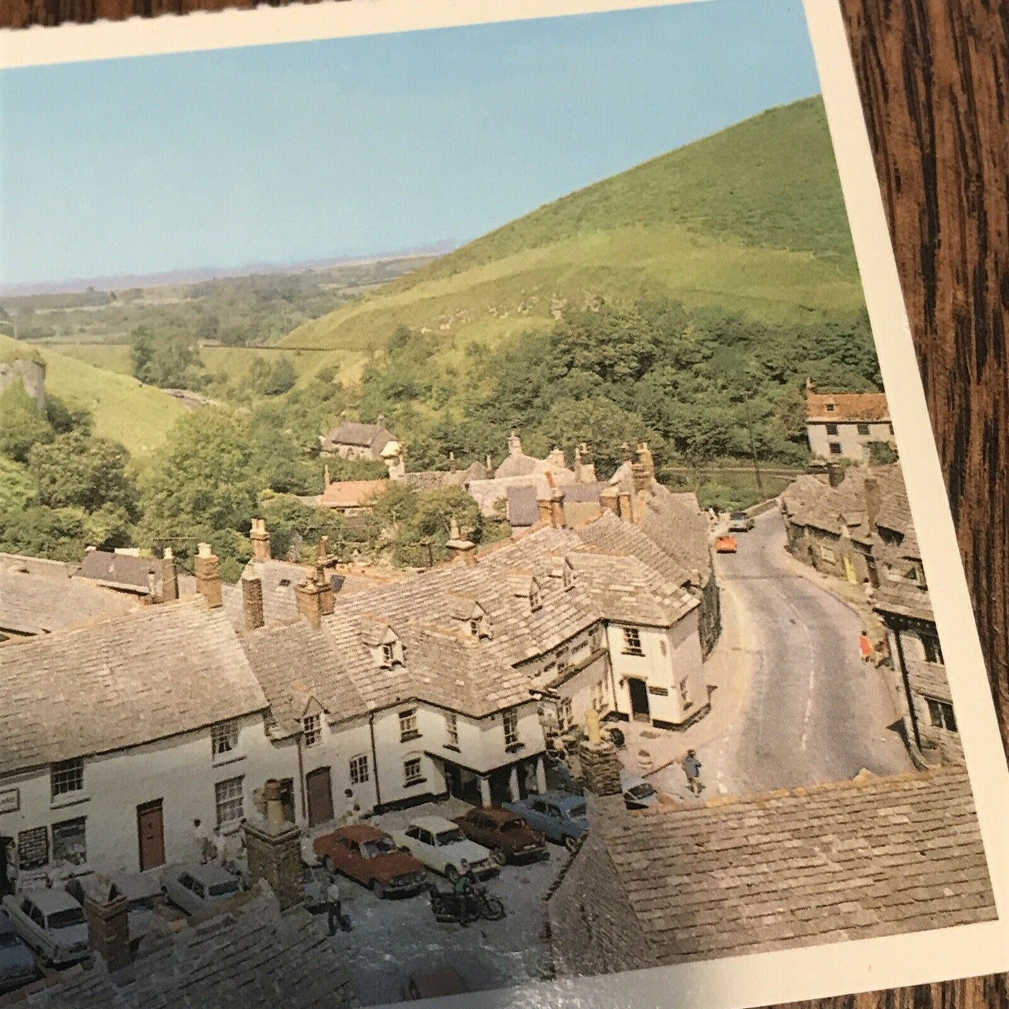 Old Postcard Corfe Castle Coloured Perforated Edge Colour master Unposted