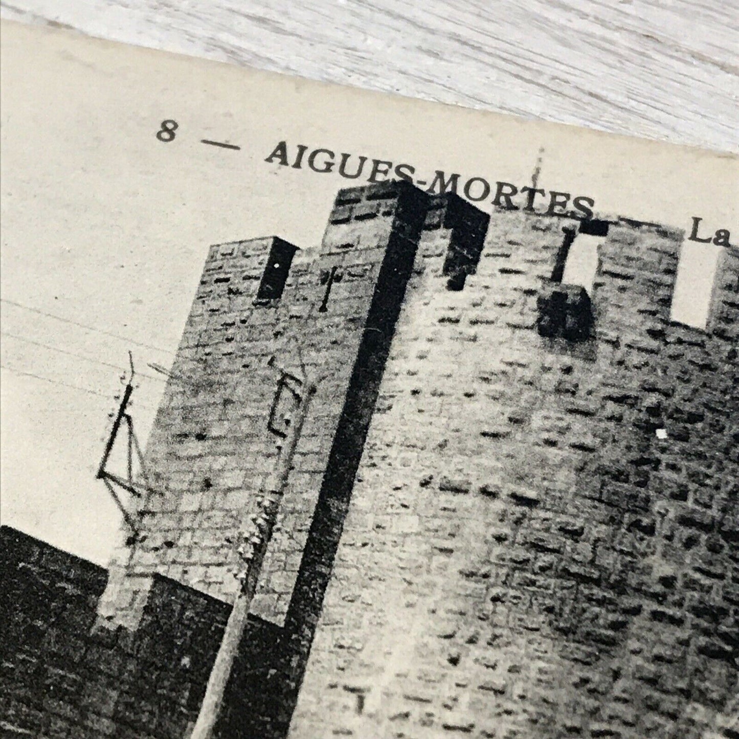 Vintage Postcard Aigues Mortes La Porte De L Gardette & La Tour De Constance