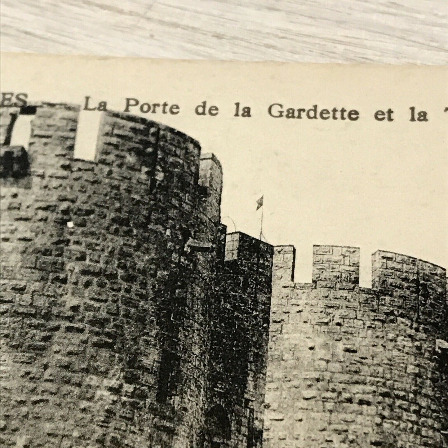 Vintage Postcard Aigues Mortes La Porte De L Gardette & La Tour De Constance