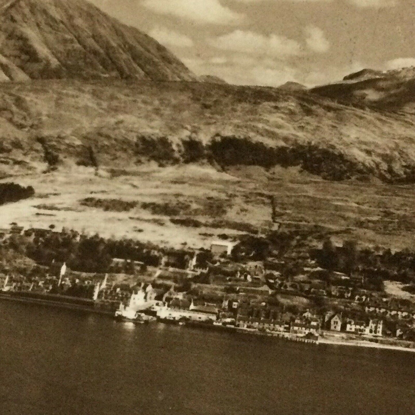 Vintage Postcard Fort William Loch Linnhe Ben Nevis Mountains Lake RP