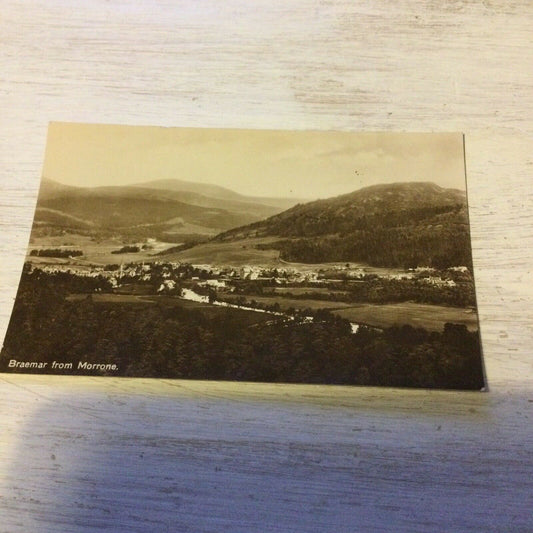 Vintage Postcard Braemar From Morrone Mountains View