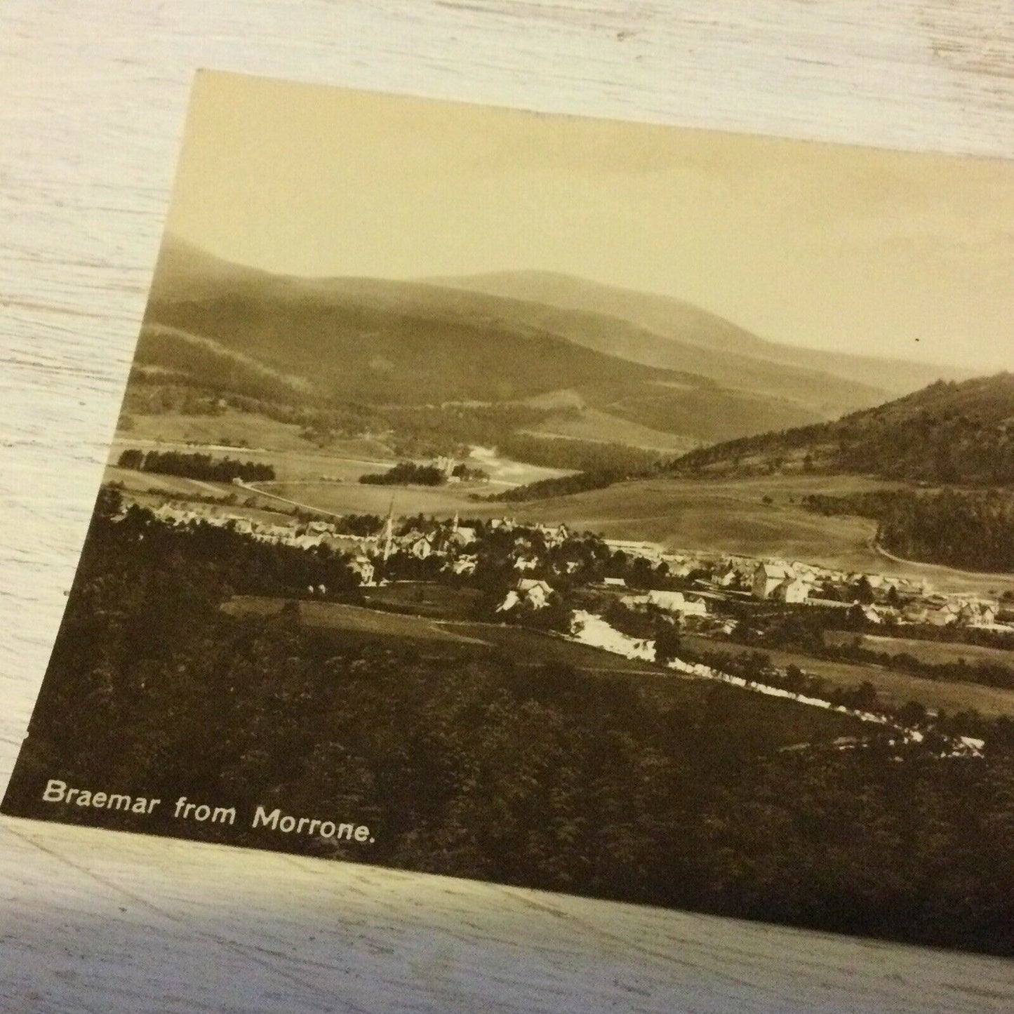 Vintage Postcard Braemar From Morrone Mountains View