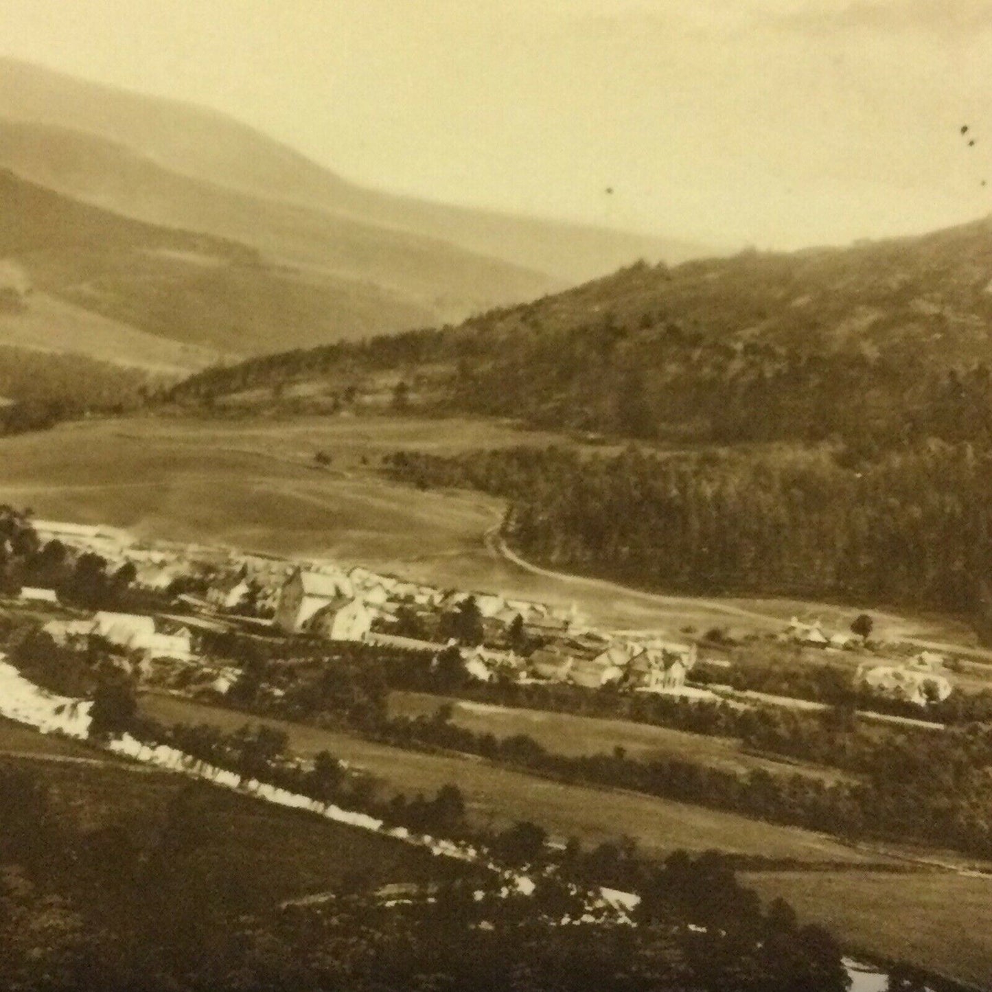 Vintage Postcard Braemar From Morrone Mountains View