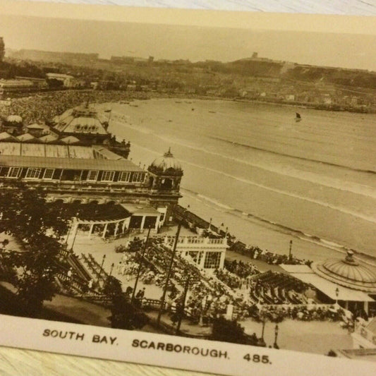 Vintage Postcard - South Bay SCARBOROUGH - Coastal View - Beach - Promenade - Real Photo