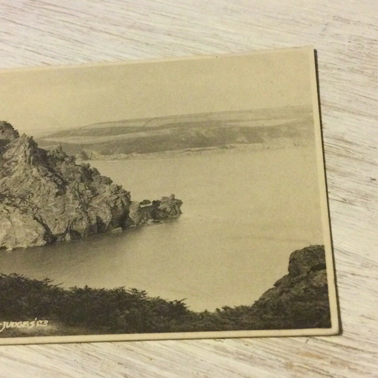 Vintage Postcard Salcombe Starehole Bay Bolt Head Cliffs Sea View photo