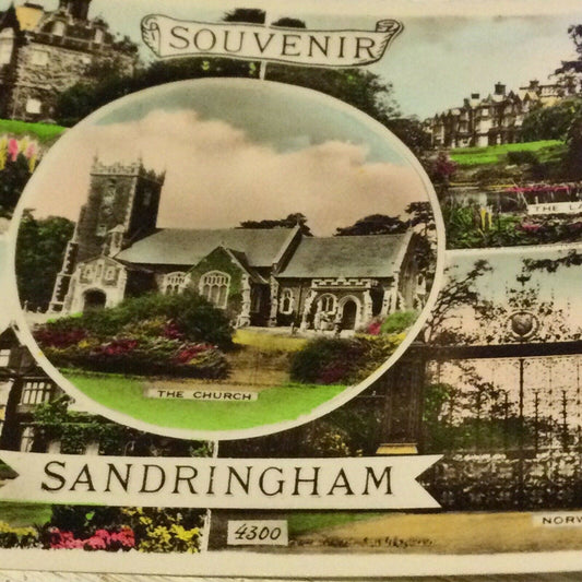 Vintage RP Postcard - ENGLAND - Sandringham Souvenir Memorabilia Tinted