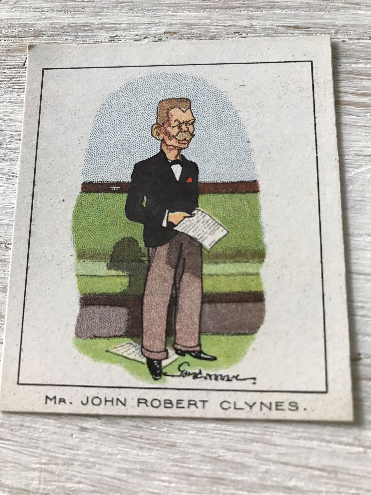 Vintage Carreras Cigarette Card Notable MPs John Robert Clynes Socialist Party