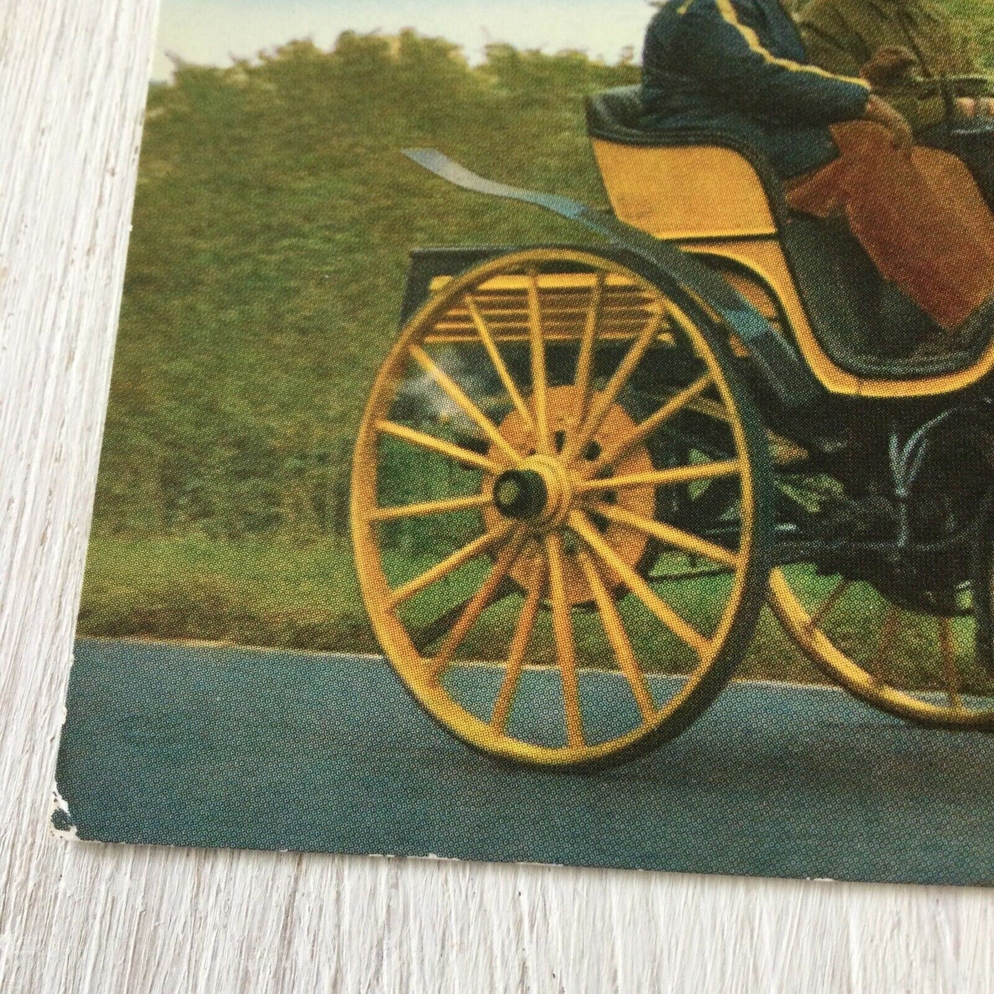 Postcard Of 1896 Lutzmann Car Vehicle 4 hp Victoria Vintage Car Large Wheels