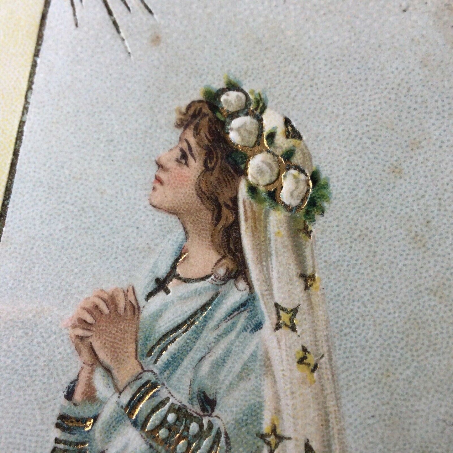 Faith Hope Charity Antique Vintage Postcards Pastel Colours Pretty 1905 Edwardia