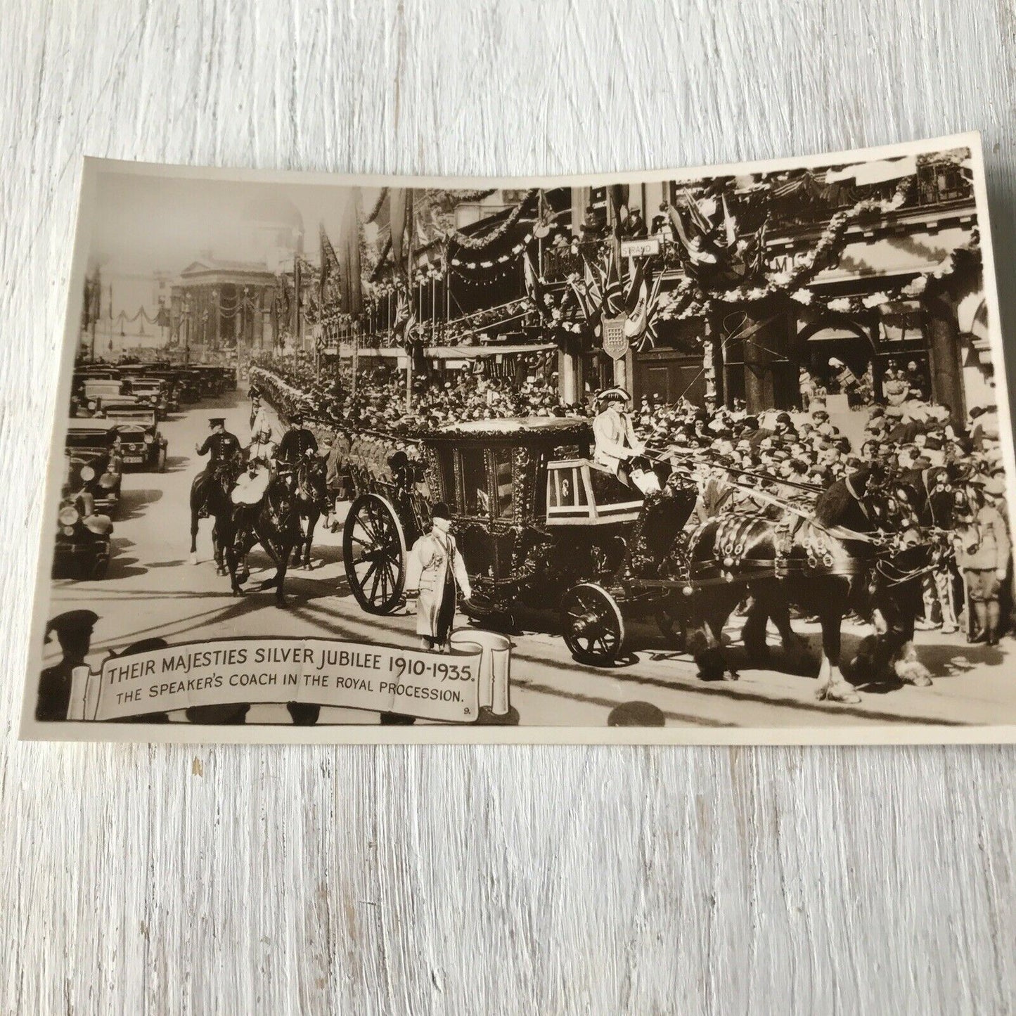 Set Of 3 Vintage RP Postcards Their Majesties Silver Jubilee 1910-1935 Procession