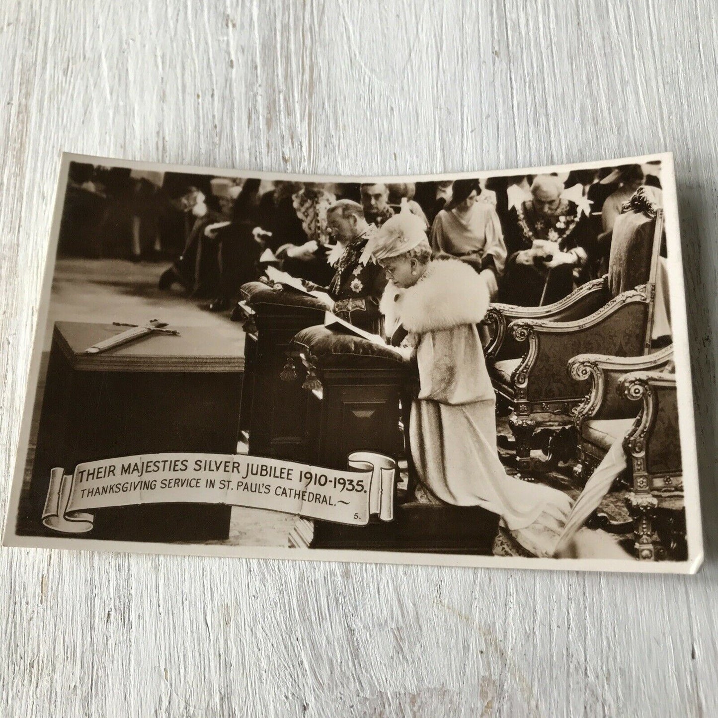 Set Of 3 Vintage RP Postcards Their Majesties Silver Jubilee 1910-1935 Procession