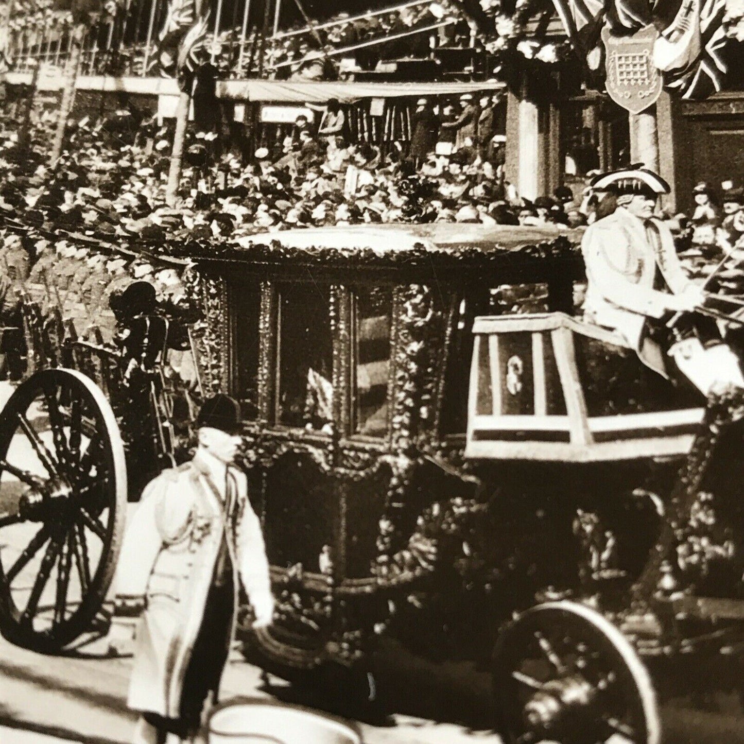 Set Of 3 Vintage RP Postcards Their Majesties Silver Jubilee 1910-1935 Procession