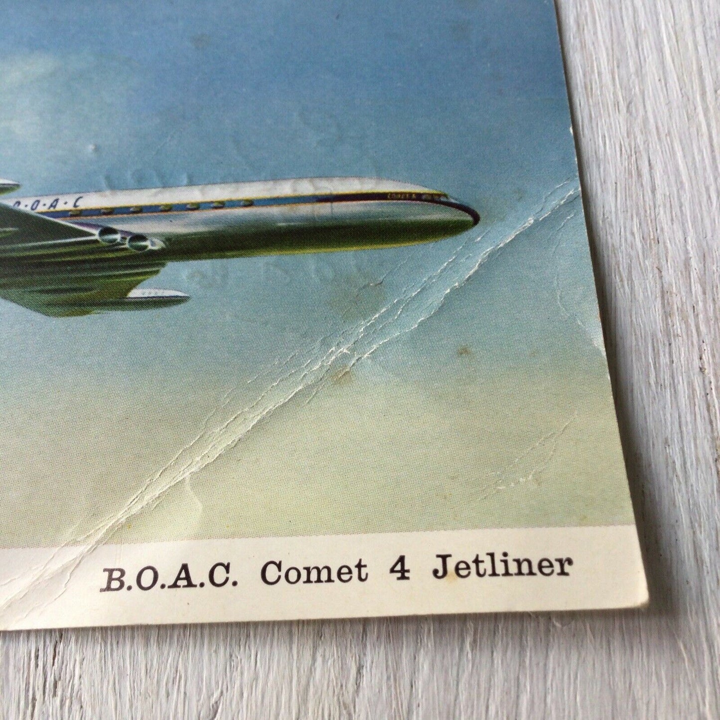 Postcard BOAC Comet 4 Jetliner De Havilland Aircraft Company Plane Rolls Royce