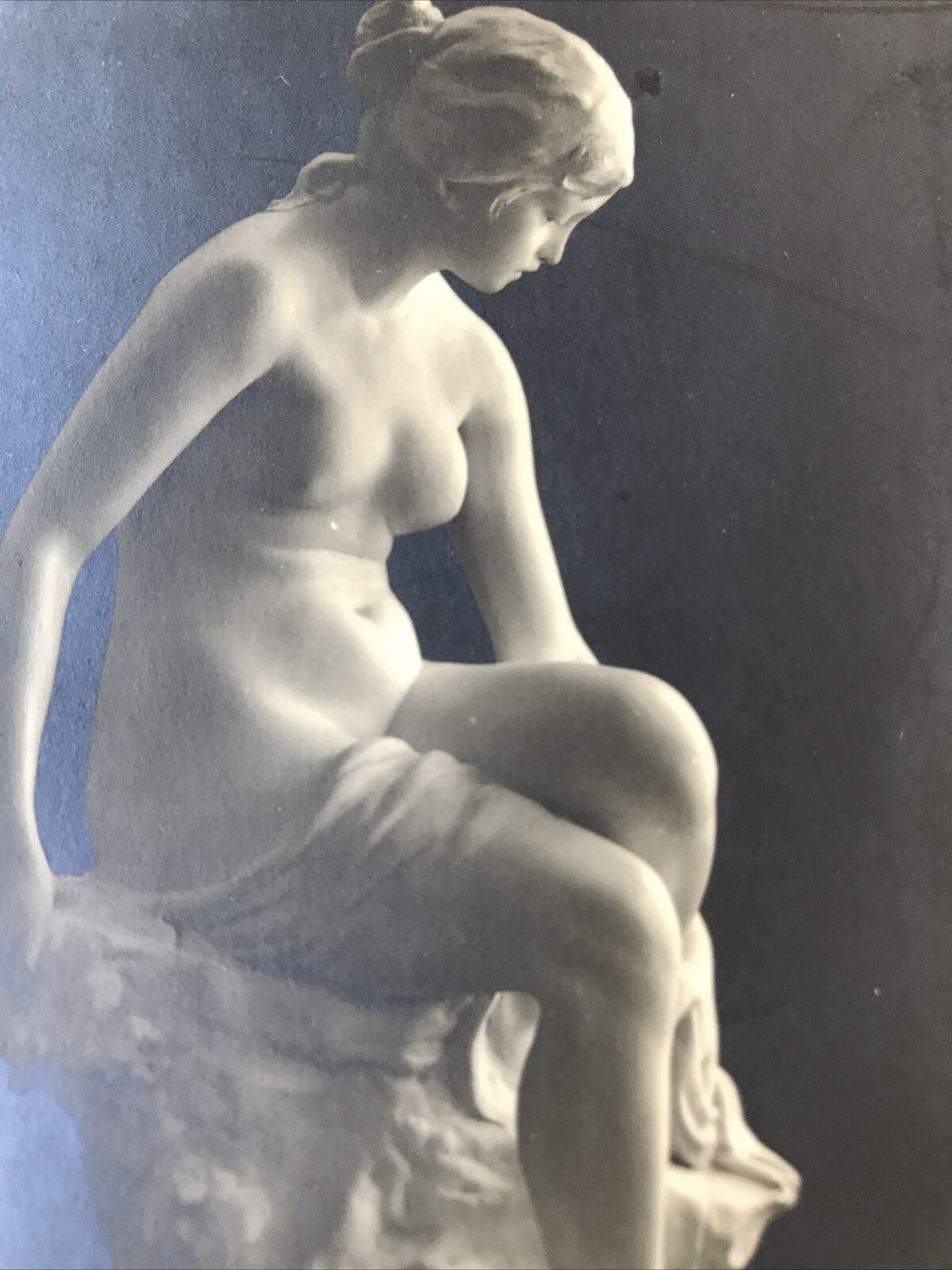 Vintage Postcard Sculpture Of Echo